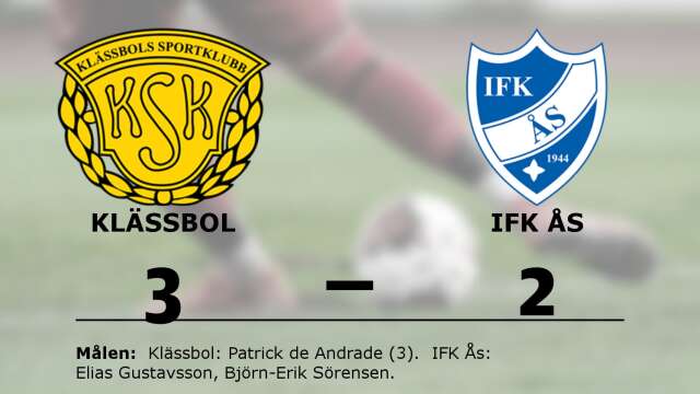 Klässbols SK vann mot IFK Ås