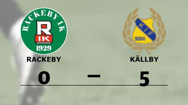 Rackeby IK förlorade mot Källby IF