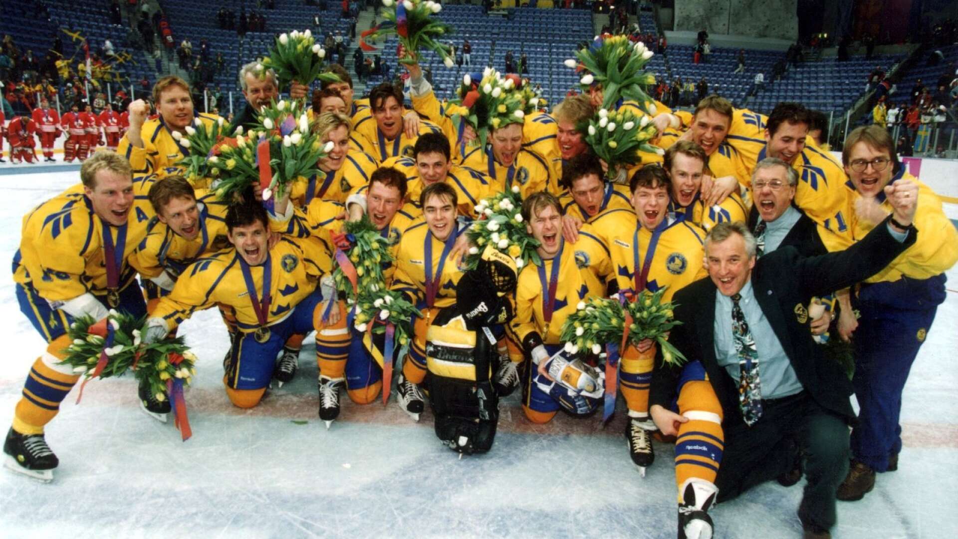 Guldlaget från OS i Lillehammer 1994.