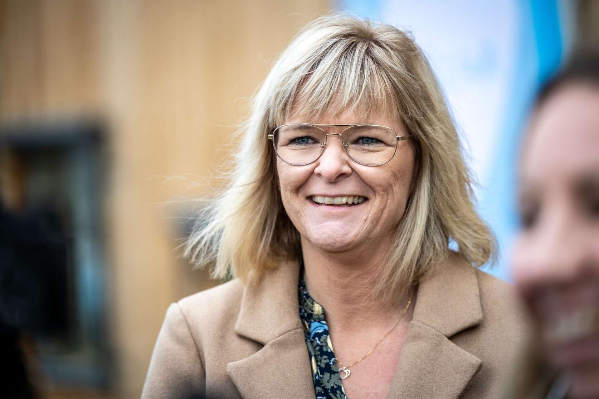 Linda Johansson basar över en ny förskola.