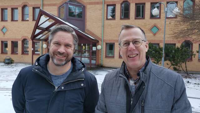 Kommunchef Johan Rosqvist och säkerhetssamordnare Michael Björklund är nöjda över att Storfors klättrar i ranking gällande trygghet och säkerhet.