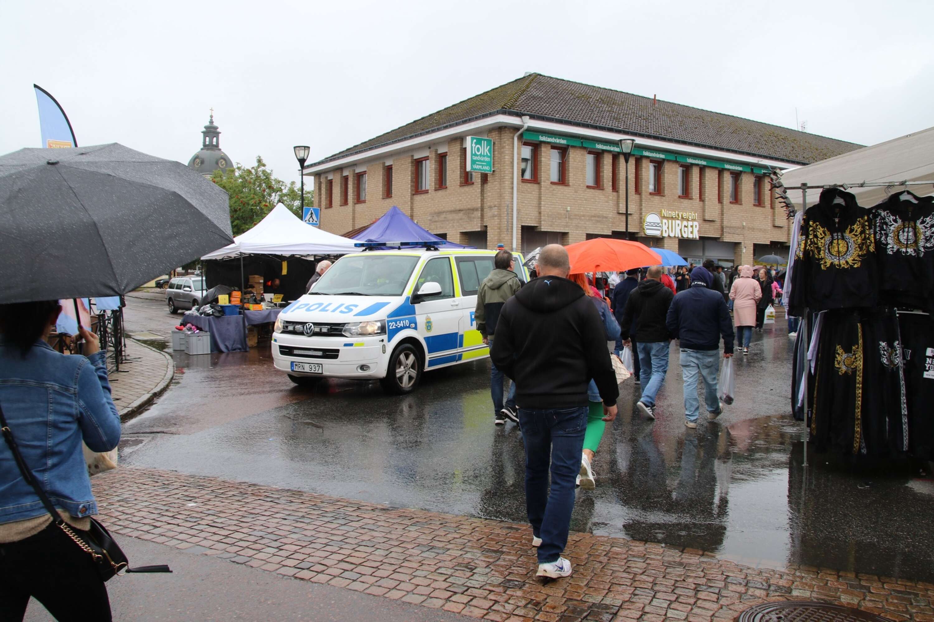 Polisen hade inför Oxhälja stärkt sin bemanning i Filipstad.