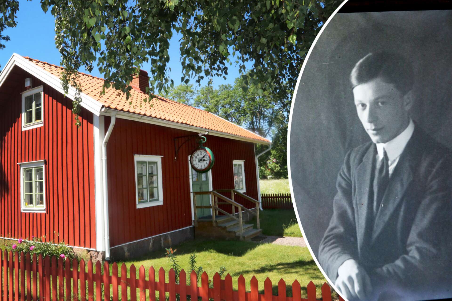 Karl Johanssons hem och verkstad, där tiden stannande när husherren gick ur tiden, ligger i centrala Tidavad.