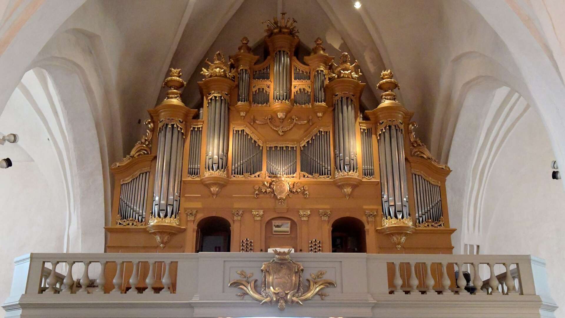Orgeln i Växjö domkyrka.