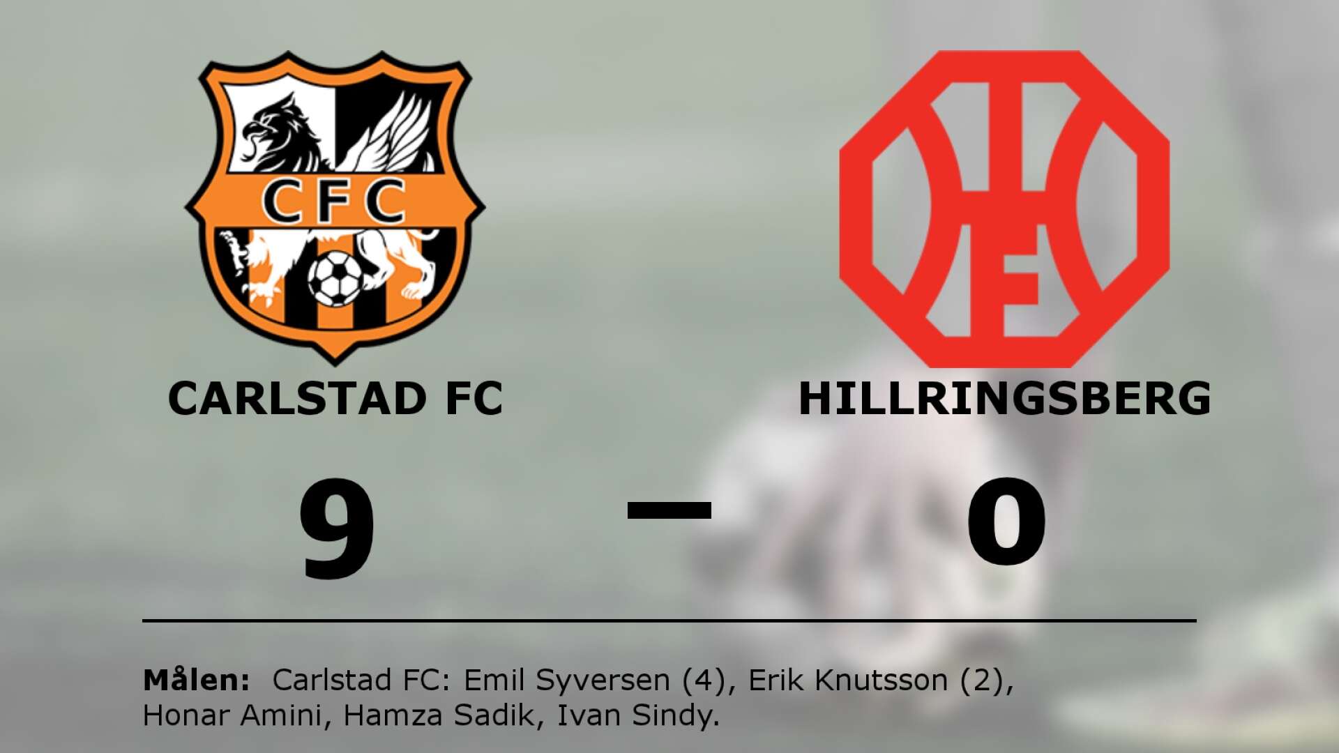 Carlstad FC vann mot Hillringsberg