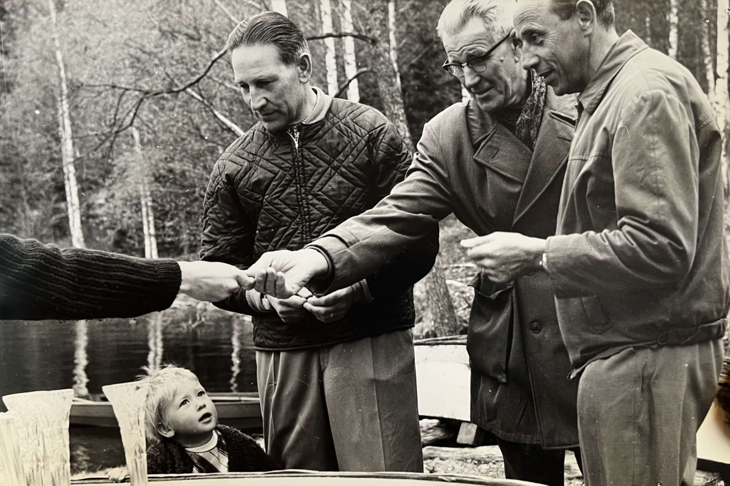  Ture Björkman var en av Säffle OK:s grundare. Här ses han vid Vårkorpen 1965 – en tävling som vanns av Billeruds skogsförvaltning. Lagkamraterna var Melker Karlsson och Carl Jakob Beskow.