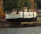 Så här såg det ut när Freja sjösattes efter renoveringen, 1997.