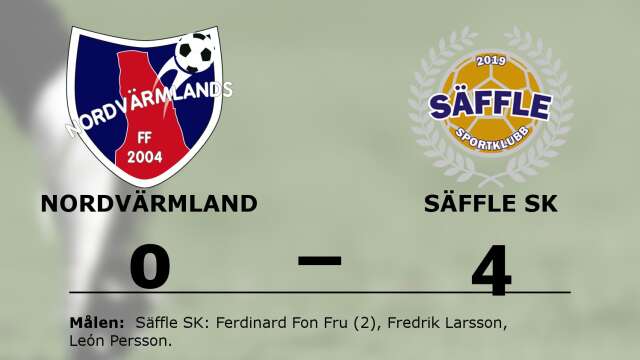 Nordvärmlands FF förlorade mot Säffle SK