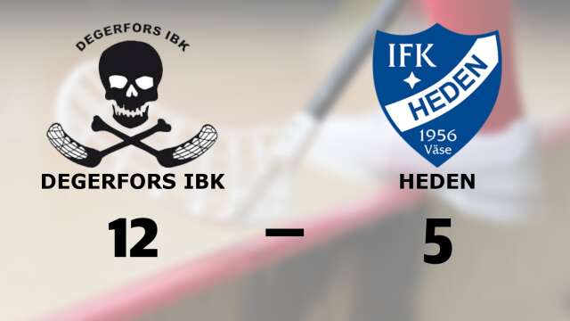 Degerfors IBK vann mot IFK Heden