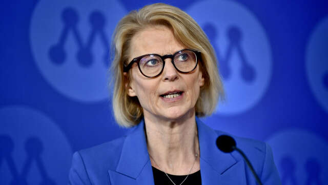 Finansminister Elisabeth Svantesson . Arkivbild