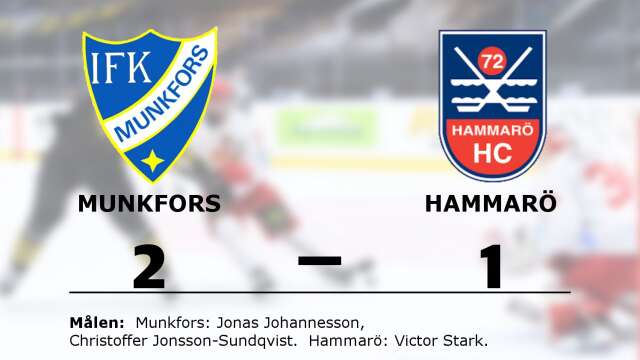 IFK Munkfors vann mot Hammarö HC