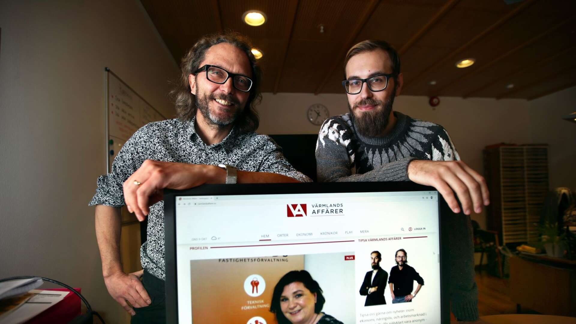 Jonas Klint och Tim Sterner är reportrar på näringslivssajten varmlandsaffarer.se.