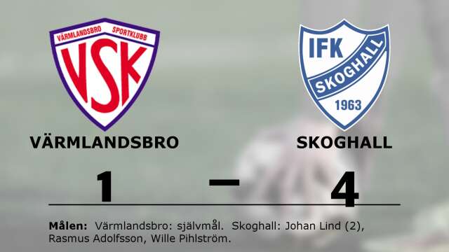 Värmlandsbro SK förlorade mot IFK Skoghall