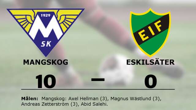 Mangskogs SK vann mot Eskilsäters IF