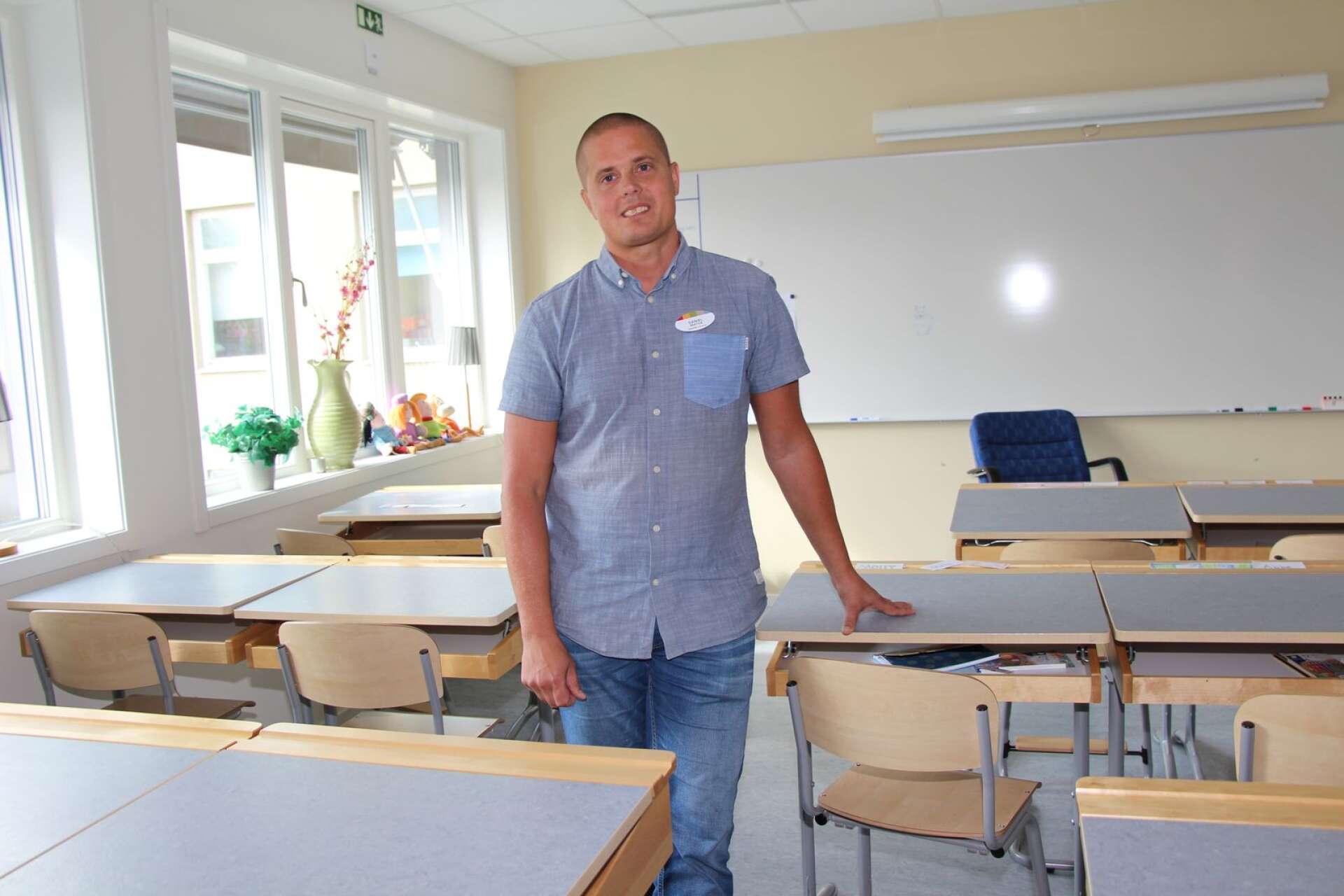 Daniel Sohl är rektor för åk F-3 vid Kyrkhedens skola