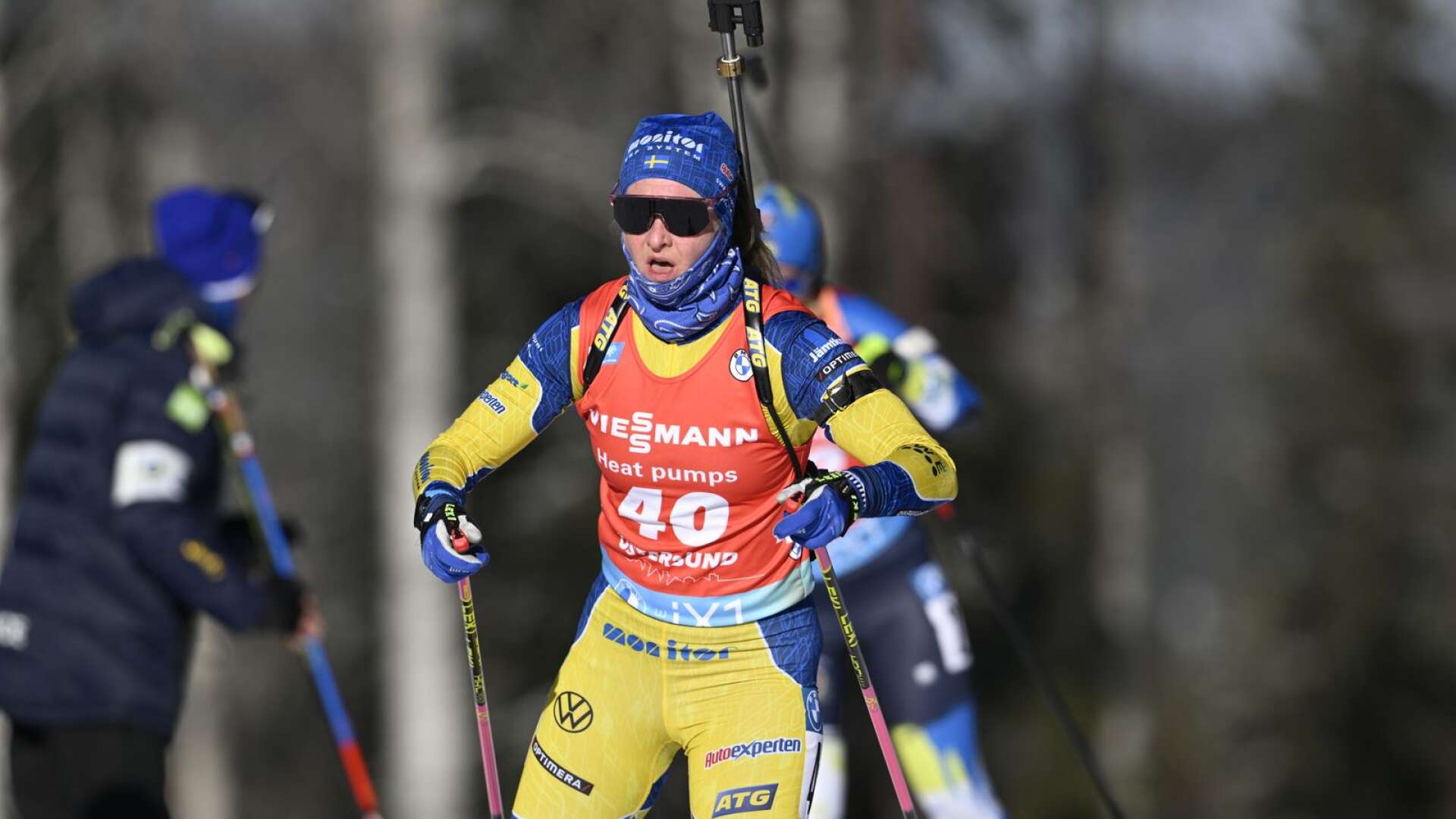 Mona Brorsson hade en lite tyngre dag på torsdagens distanslopp i Östersund och slutade precis topp 40.