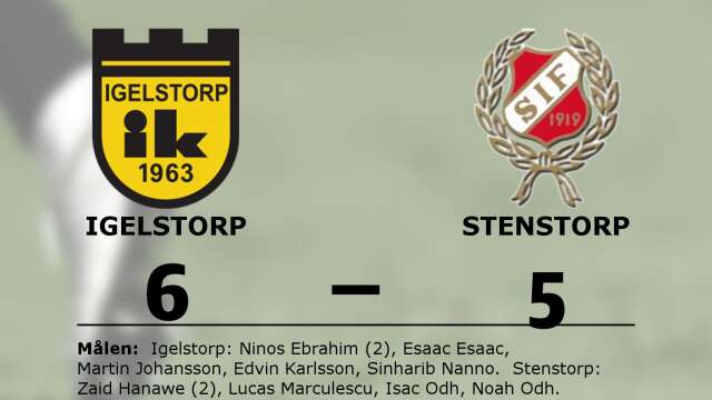 Igelstorps IK vann mot Stenstorps IF