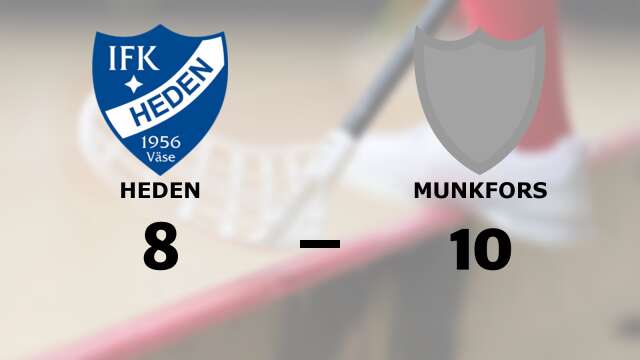 IFK Heden förlorade mot Munkfors IBK