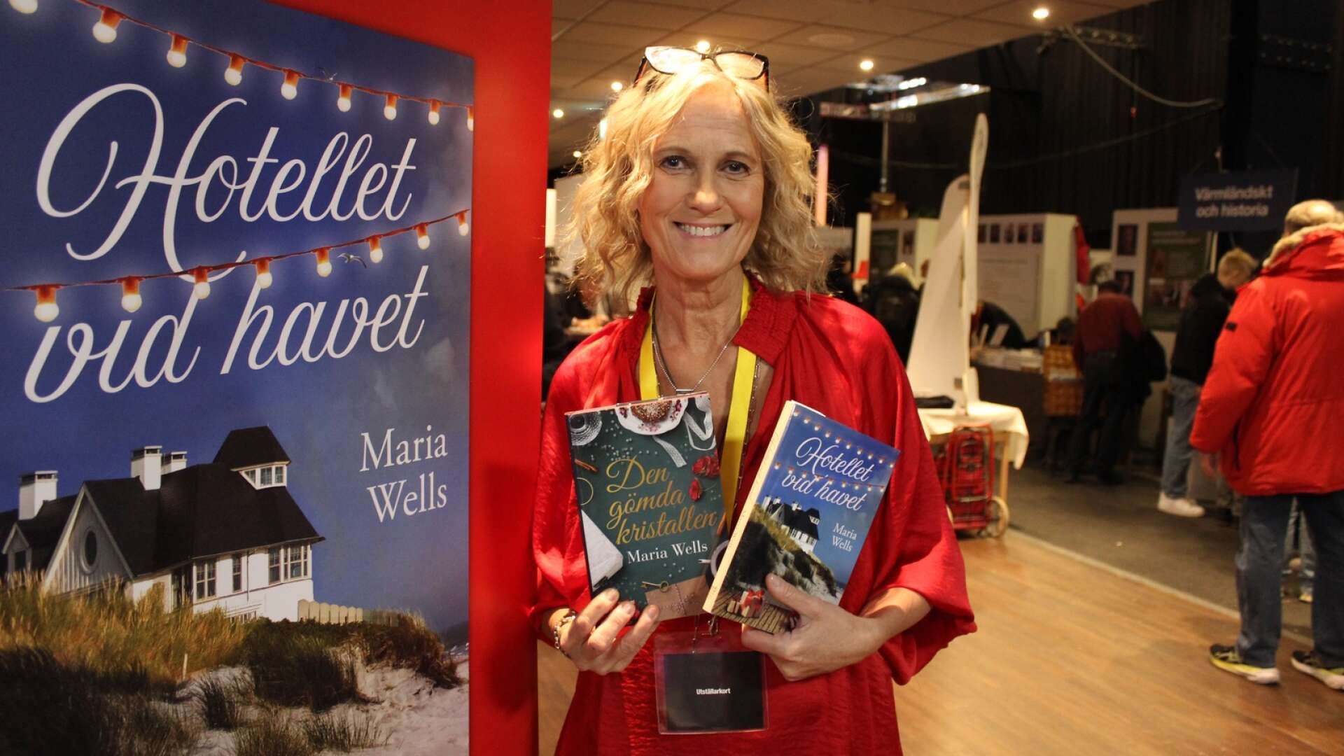 Maria Wells deltar i bokfestivalen med sin senaste bok Hotellet vid havet.