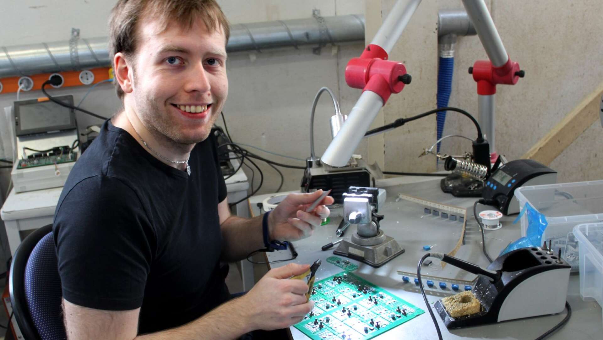 Richard Skårberg är utbildad elektroniktekniker och jobbar vid Progotech i Arvika.