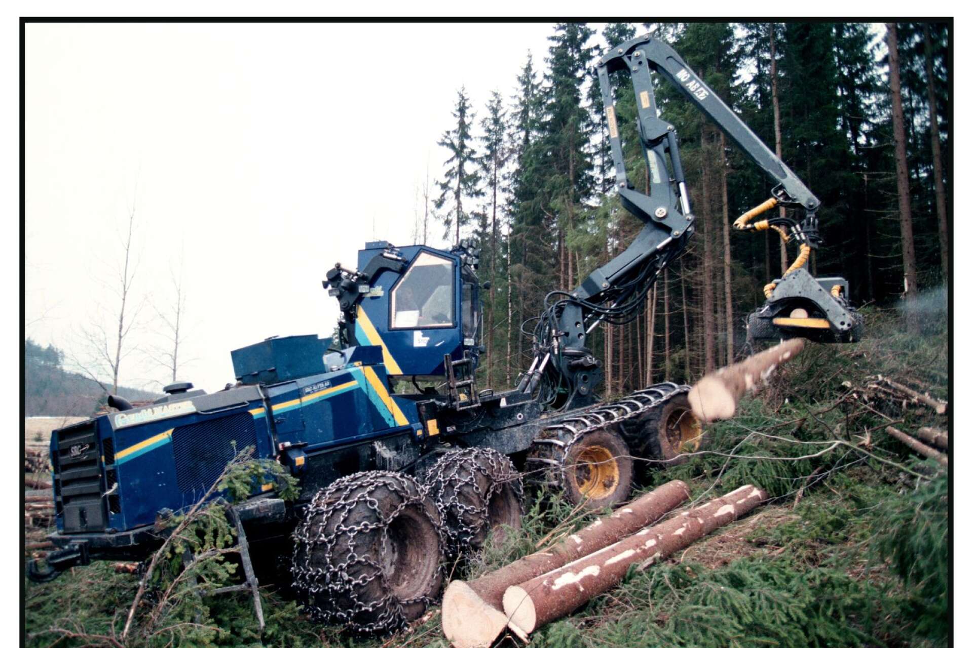 Man kommer att demonstrera kraftfulla skogsmaskiner som finns uppställda på plats under Skogsmässan den 16 september. 