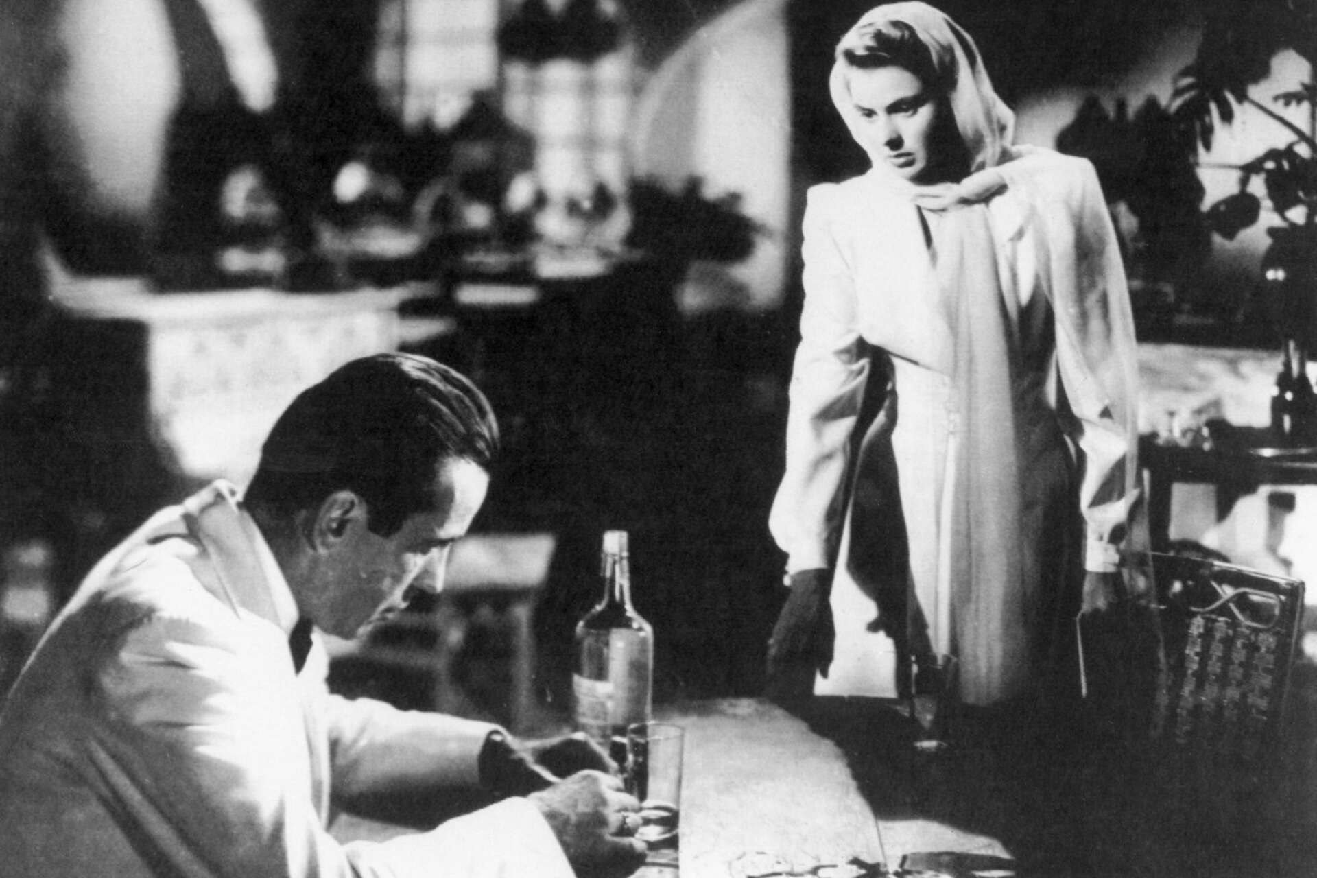Humphrey Bogart och Ingrid Bergman i Casablanca som vann en Oscar 1943.