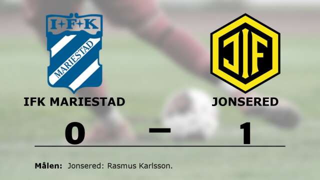 IFK Mariestad förlorade mot Jonsereds IF