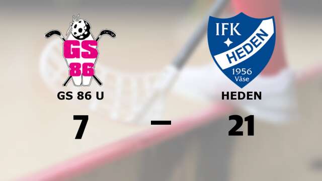 GS 86 AIF förlorade mot IFK Heden