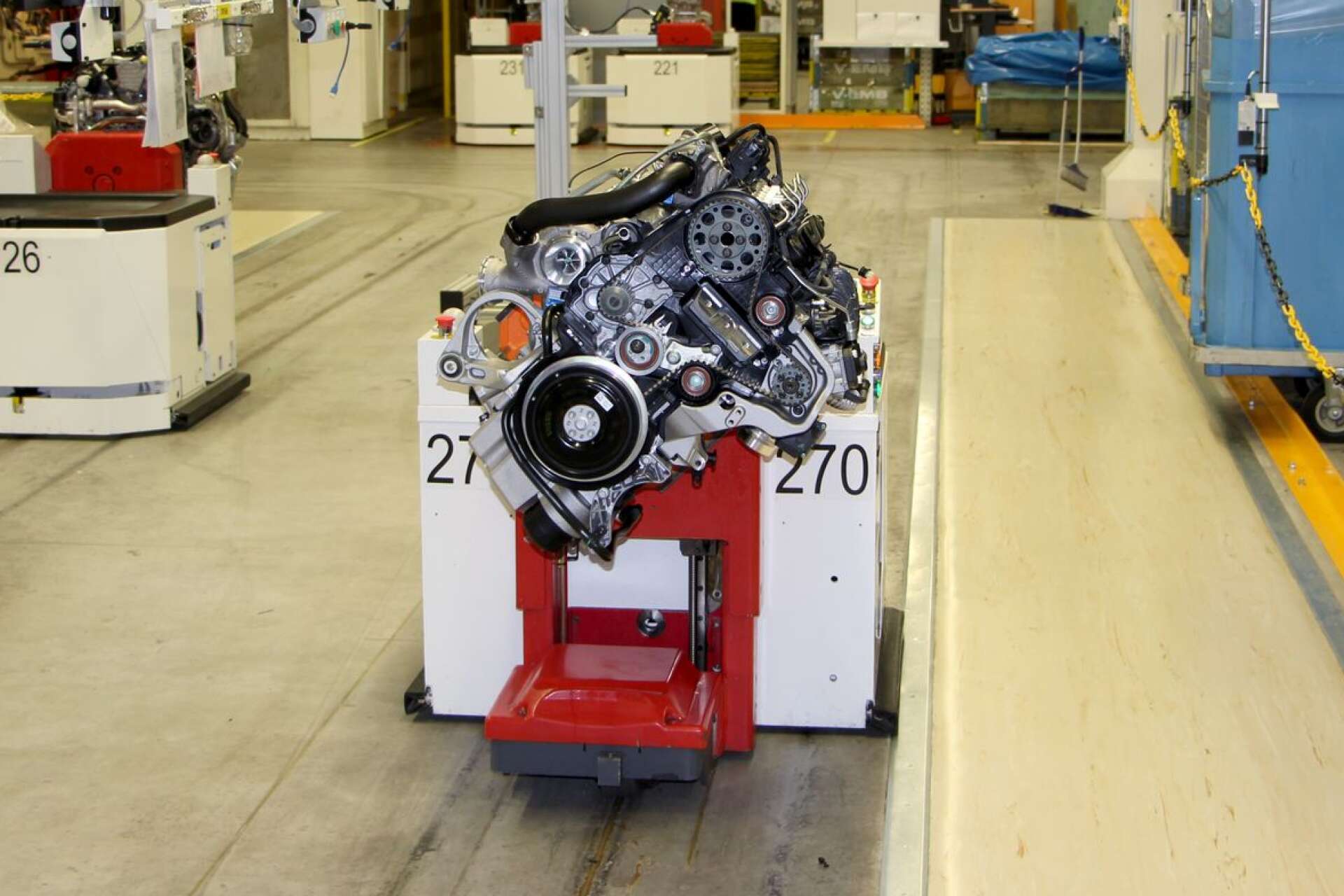 En motor tillverkad på Volvo Cars. Nu planerar man att ställa om produktionen.
