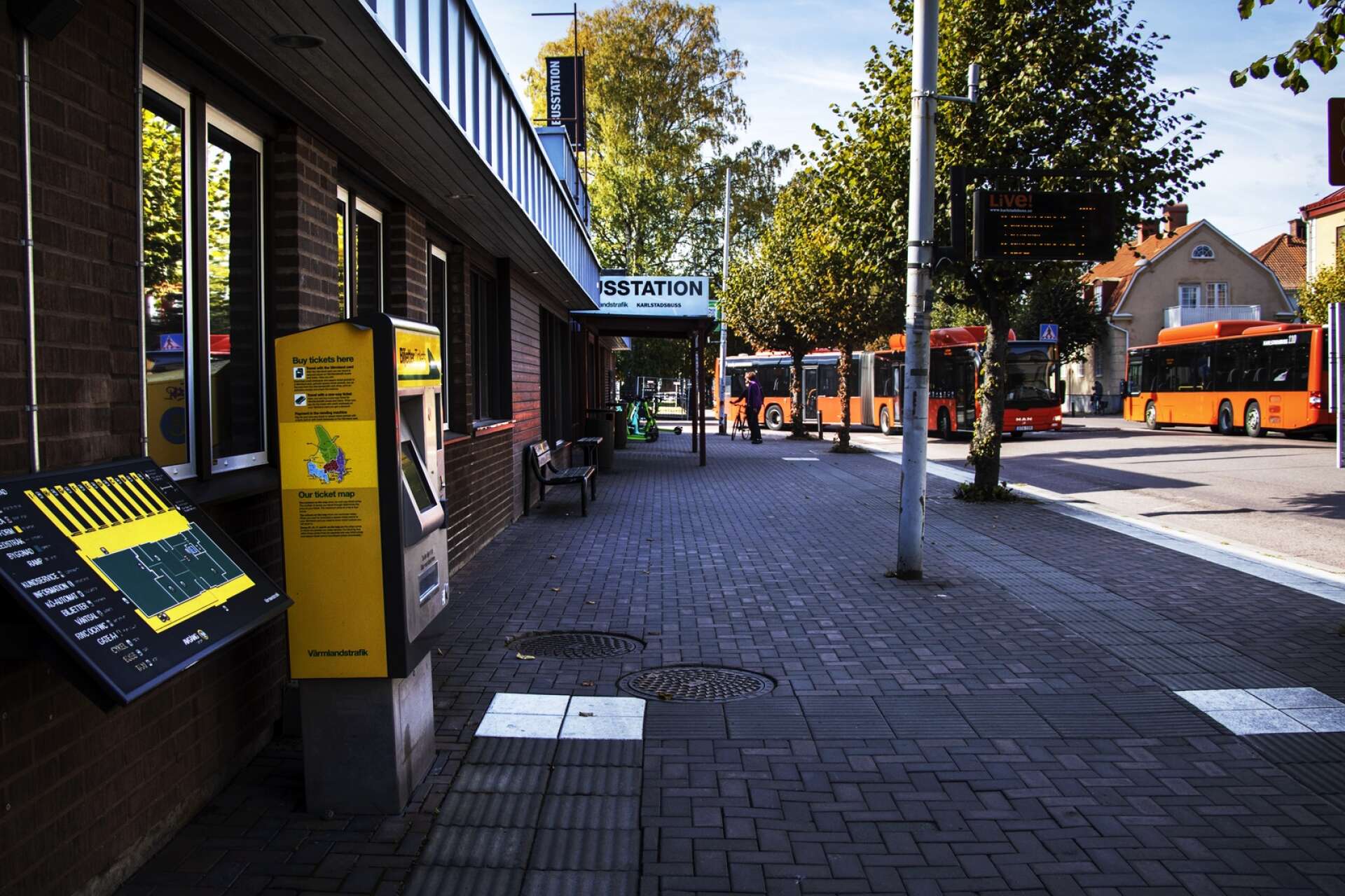 Busstationen i Karlstad (arkivbild).
