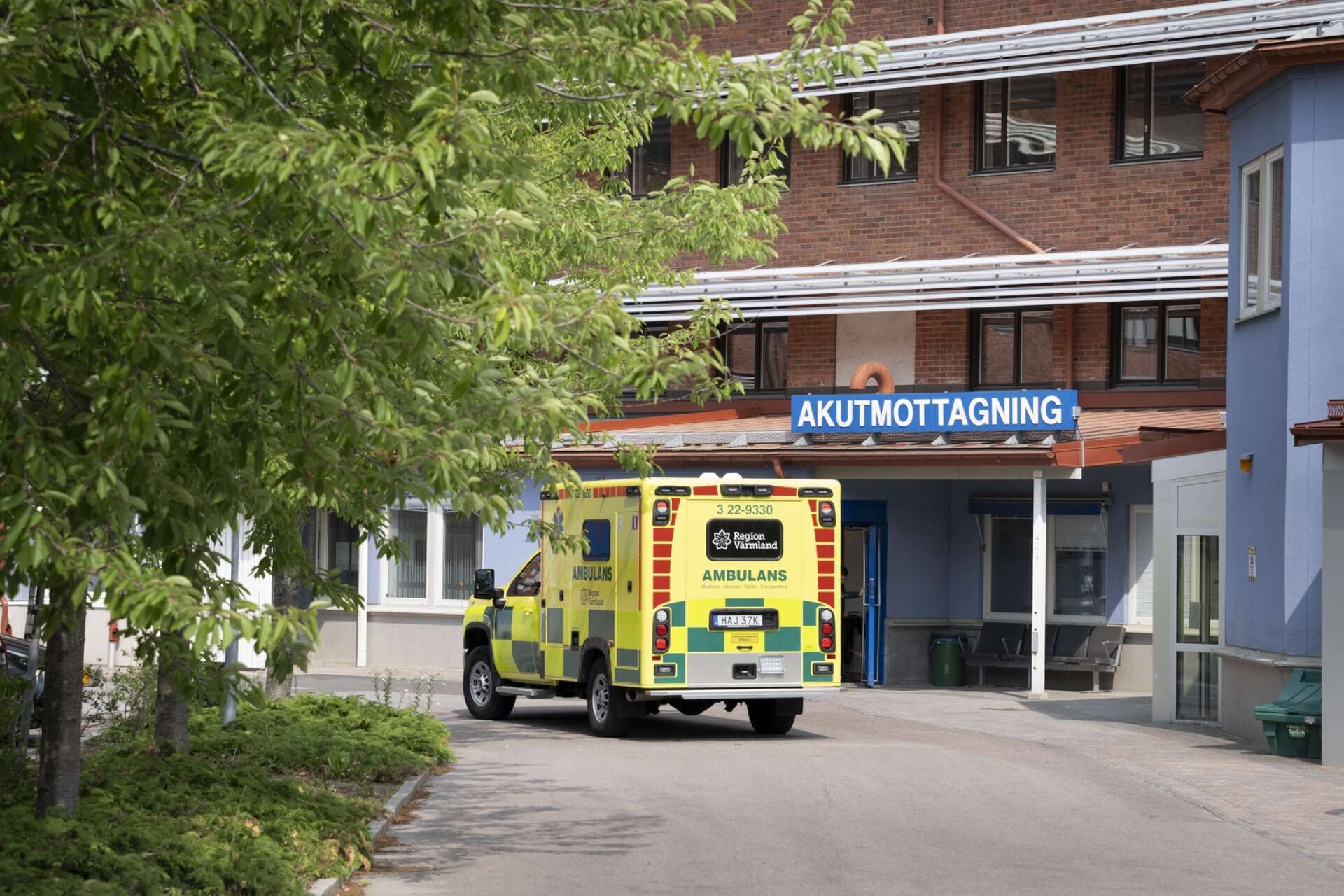 Akuten på Centralsjukhuset i Karlstad har få enkelrum, vilket kan ställa till det vid många covidfall. 
