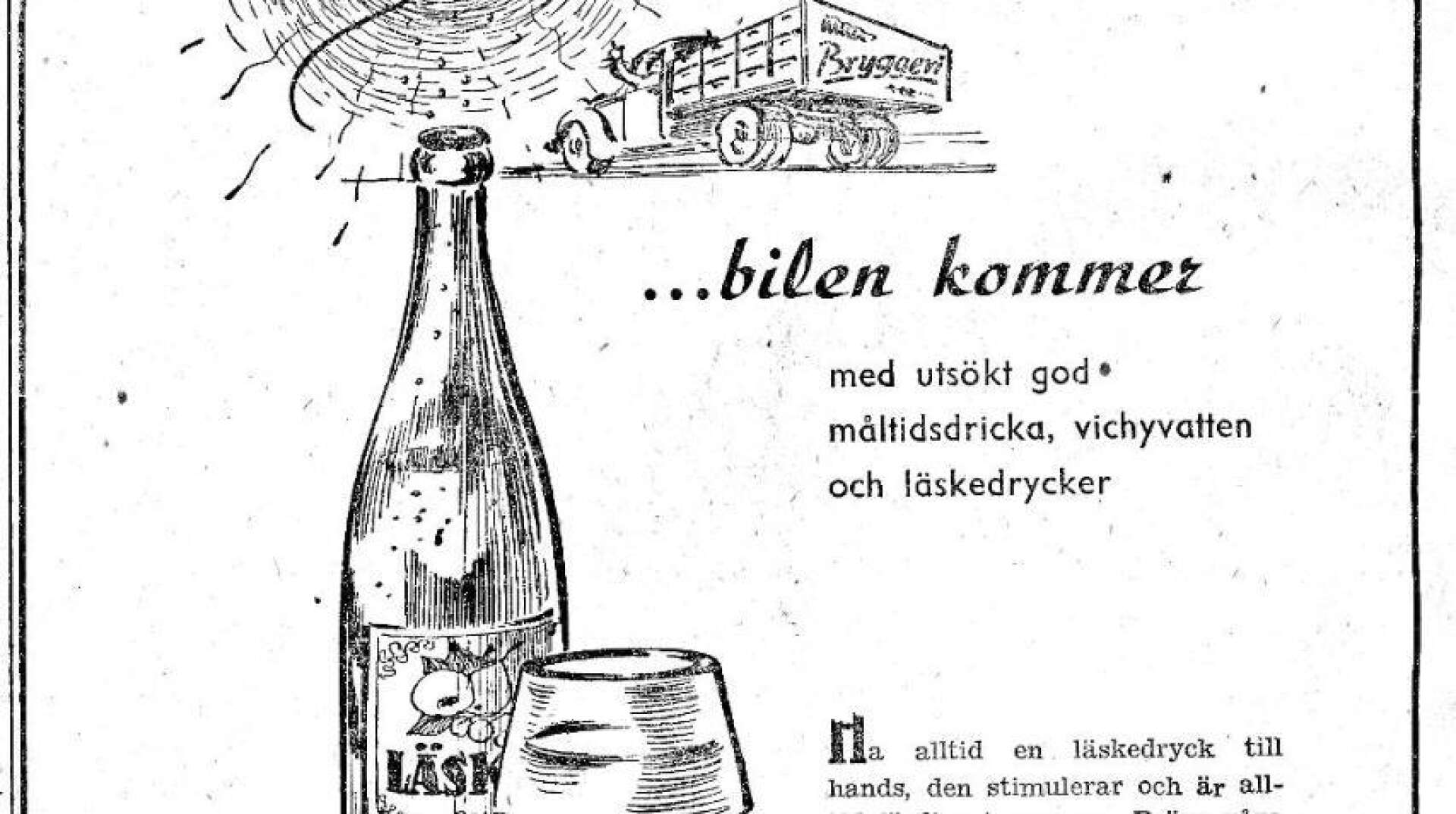 När Säffle skulle bli stad 1951 utkom Säffle-Tidningen med ett specialnummer. I detta fanns också en annons för Säffle Svagdricksbryggeri. Måltidsdricka, vichyvatten och läskedrycker kunde man få när bilen från bryggeriet kom.