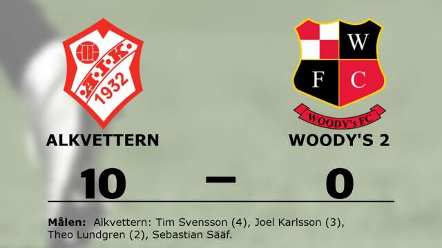 Alkvetterns IK vann mot Woody&apos;s FC 2