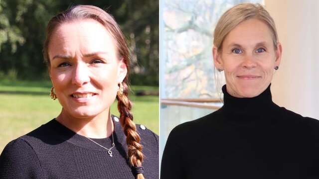 Delegationsledare för Värmland Linda Larsson (S) och Sofia Magnusson (S) ombud från Karlstad.