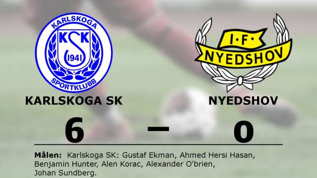Karlskoga SK vann mot IF Nyedshov