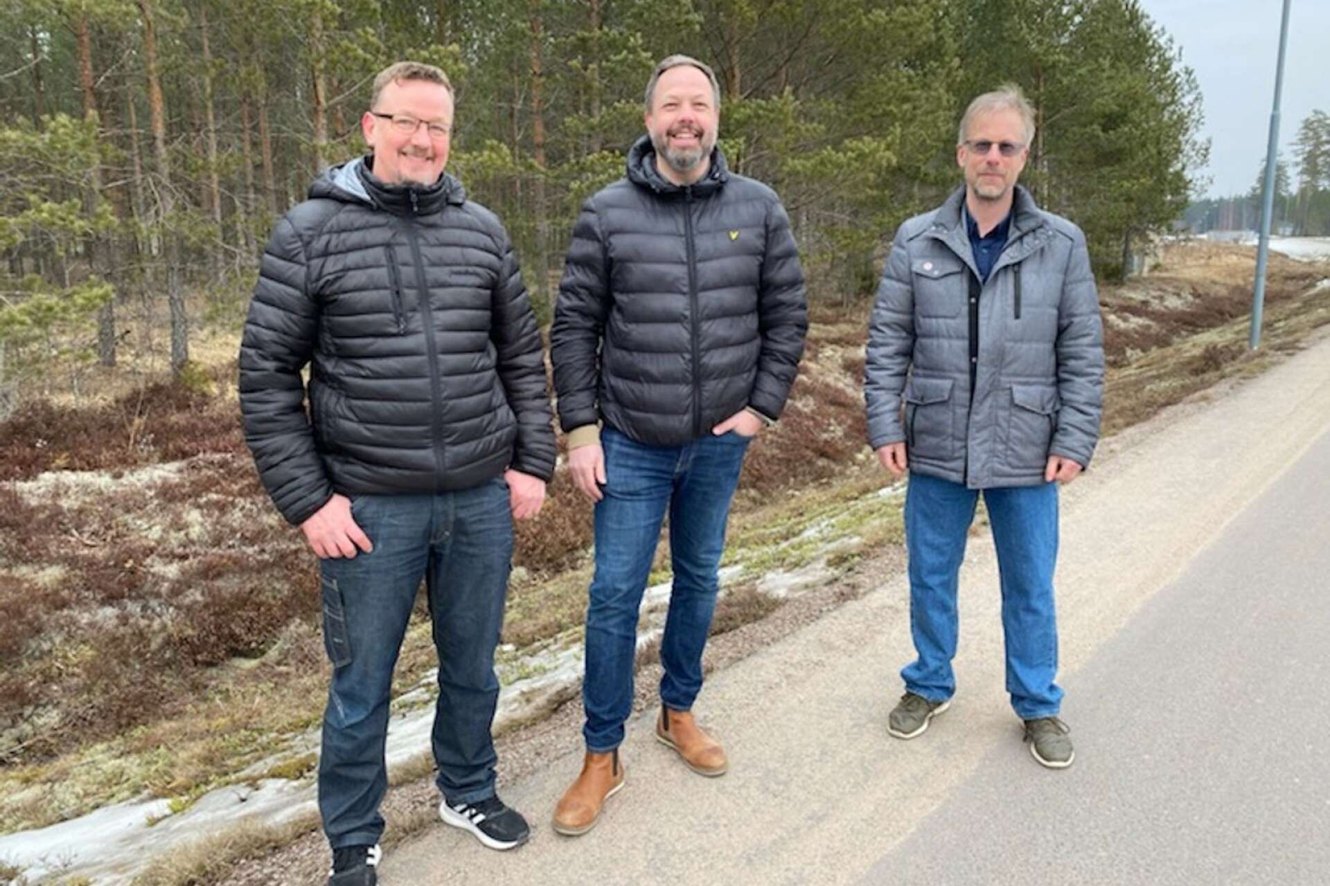 Tomas Pettersson (S) oppositionsråd Hagfors, Jens Fischer (OR) kommunalråd Hagfors och Mathias Lindquist(S) kommunalråd Munkfors.