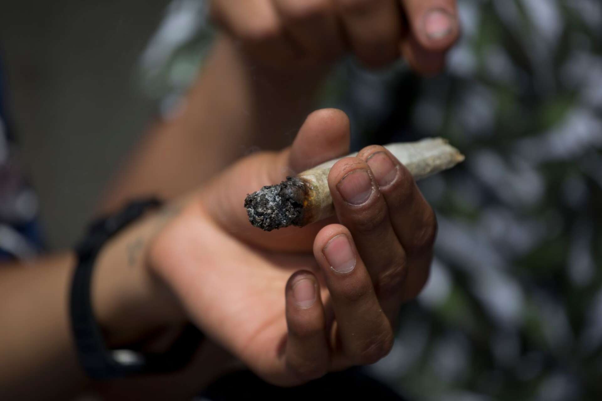 De fyra unga männen i Säffle misstänks ha rökt cannabis. Bilden har dock inget samband med uppgifterna i artikeln./ARKIVBILD