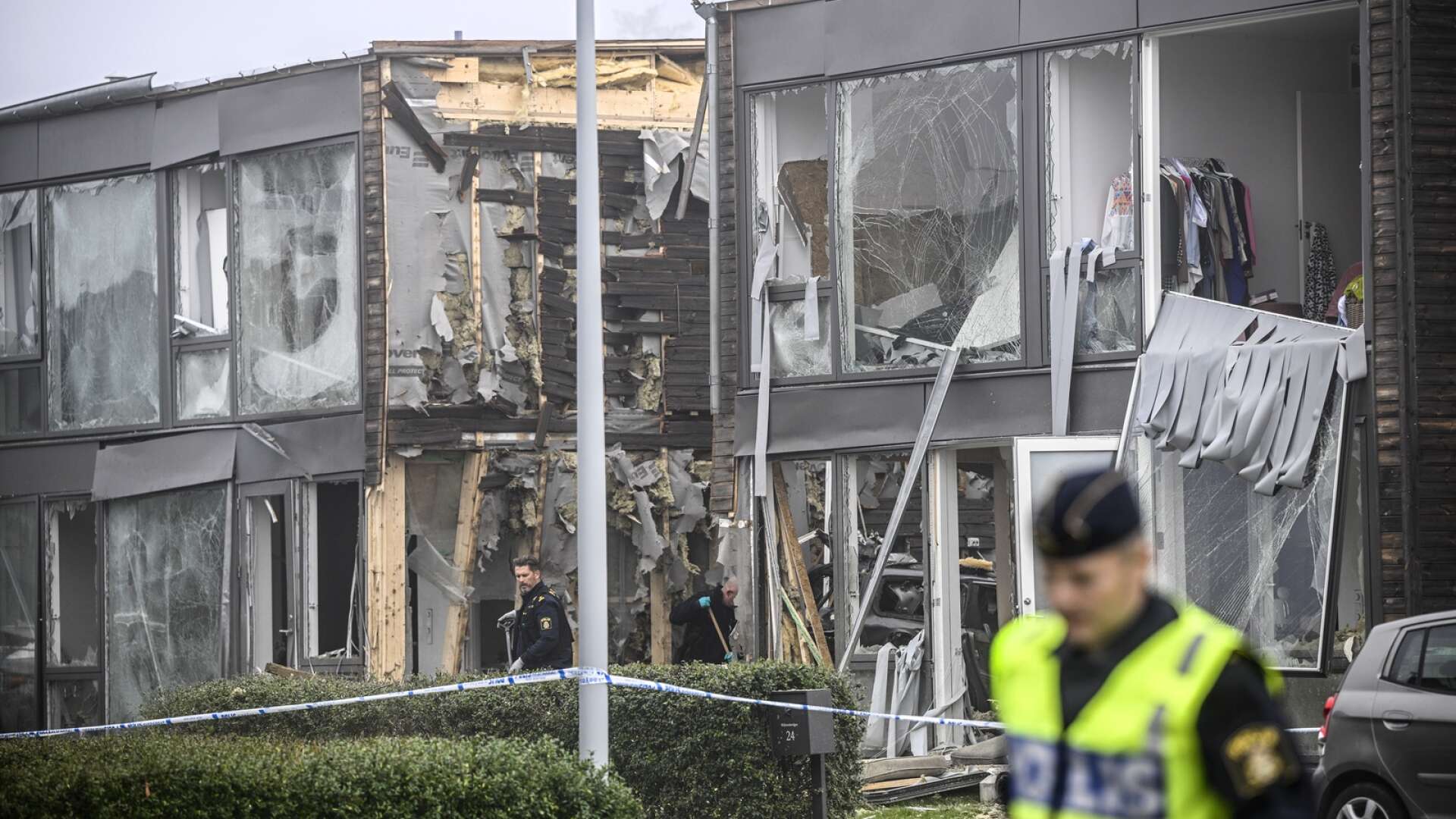 Explosion i Storvreta utanför Uppsala.