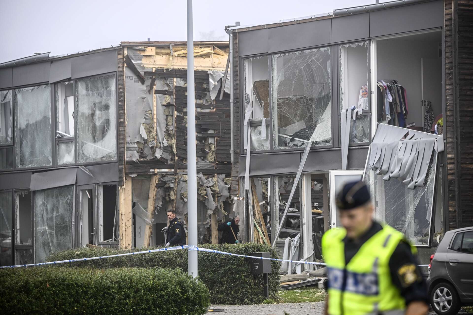 Explosion i Storvreta utanför Uppsala.