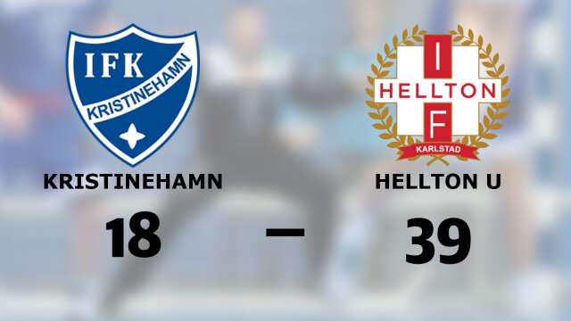 IFK Kristinehamn Handboll förlorade mot IF Hellton