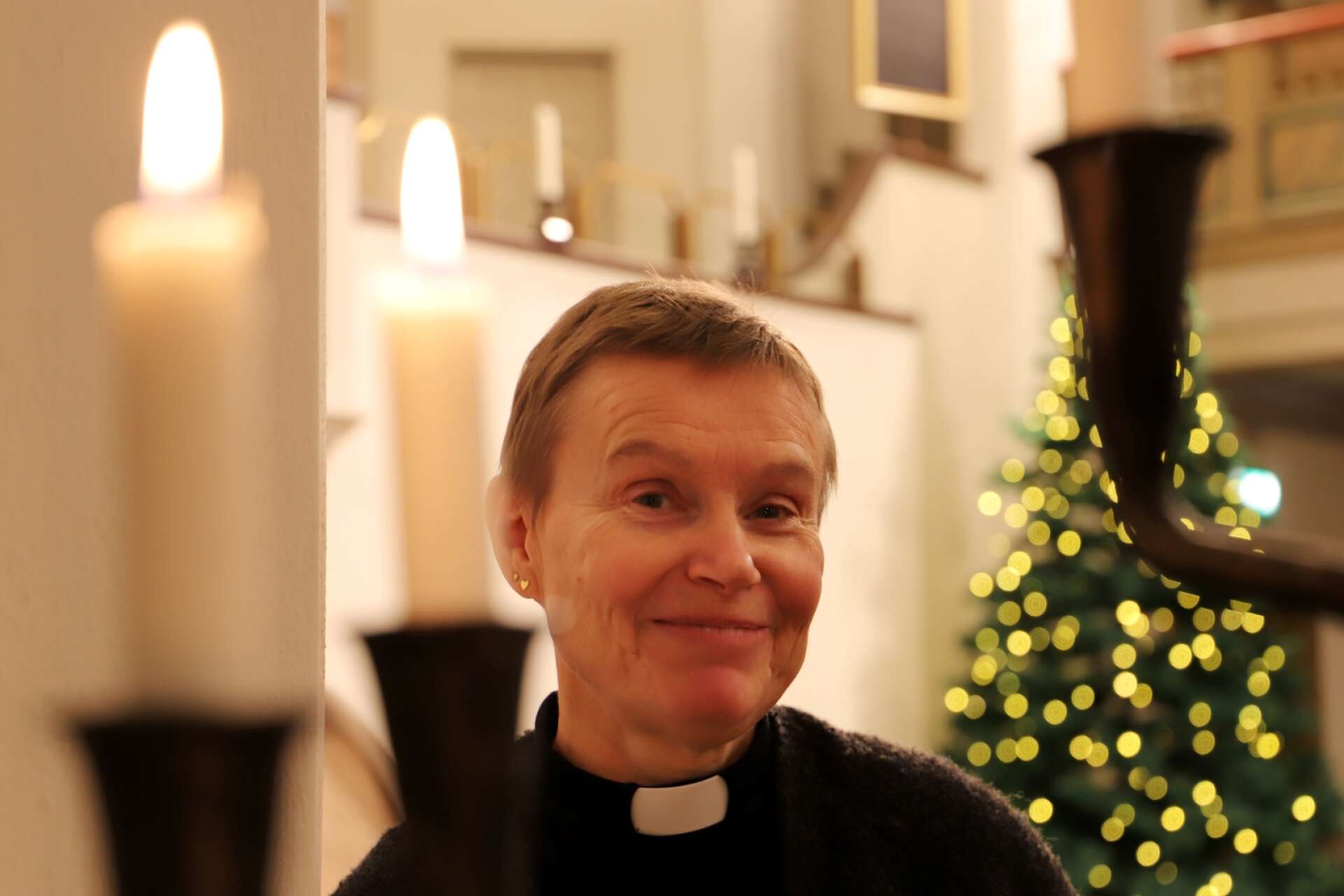 Anneli Sandberg, pastor i Tingvallakyrkan, hoppas att många ska ta paus från julstress och stök och komma och uppleva en härlig kväll.