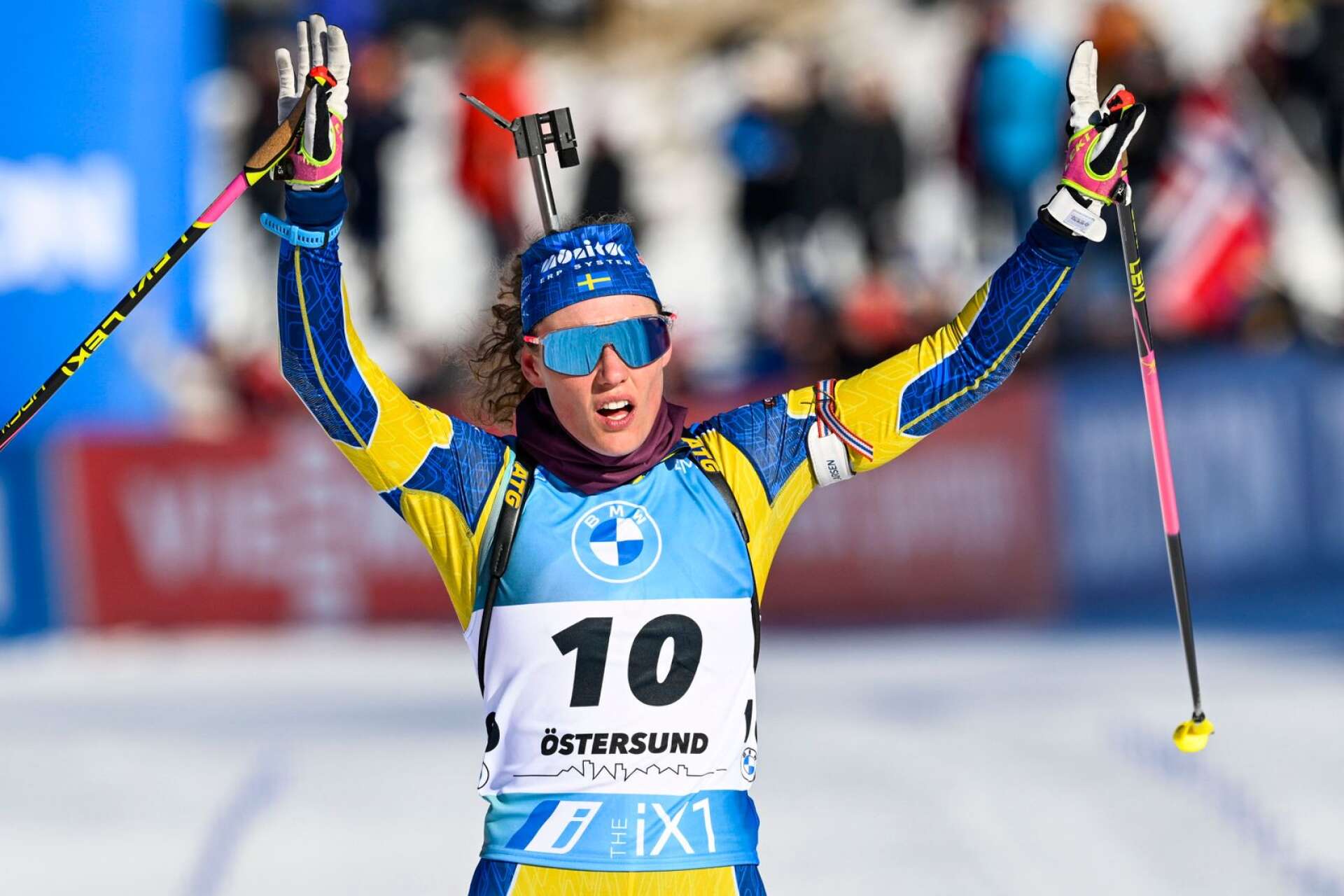 Hanna Öberg kom på andra plats i sprinten i Holmenkollen. Arkivbild.