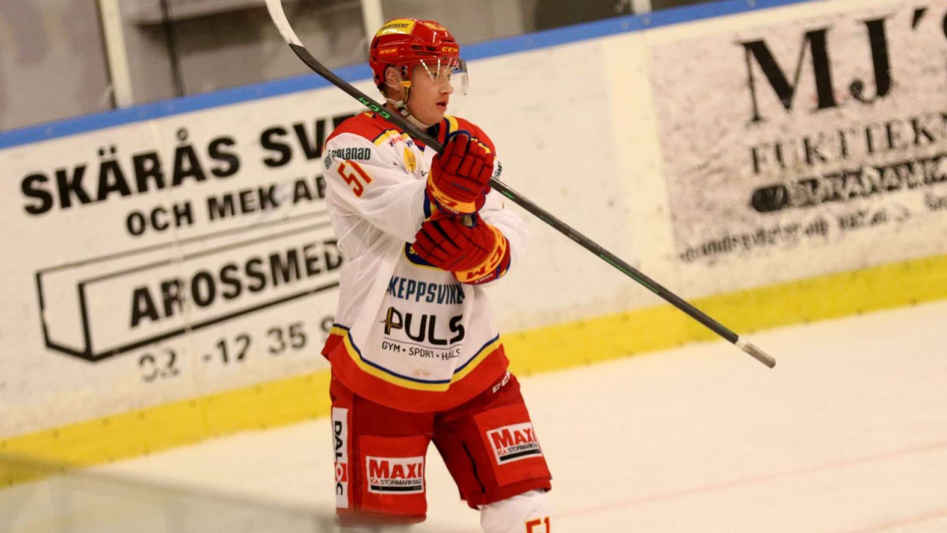 Emil Smedberg och Skövde IK förlorade med 2–7 mot Kalmar.