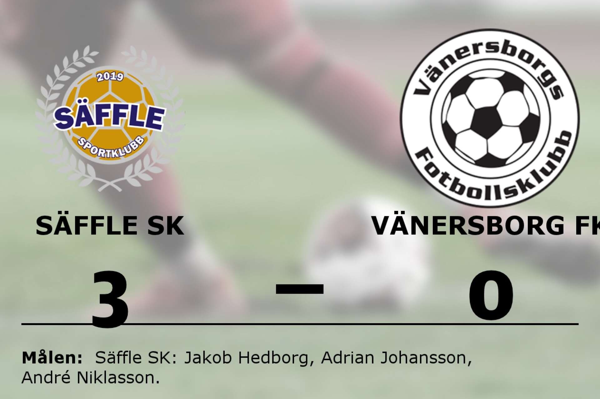 Säffle SK vann mot Vänersborg FK