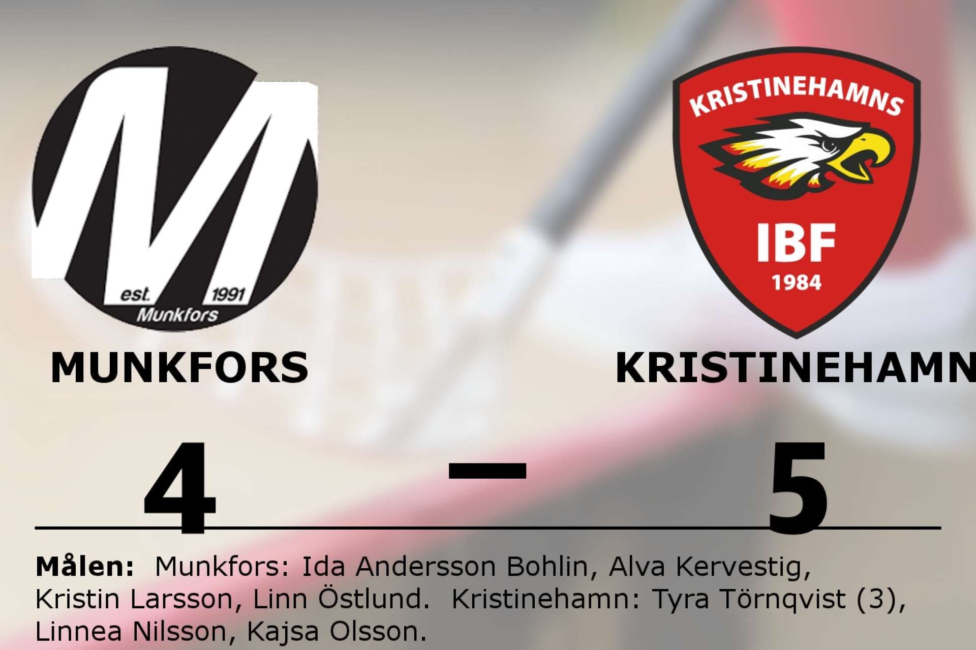 Munkfors IBK förlorade mot Kristinehamns IBF