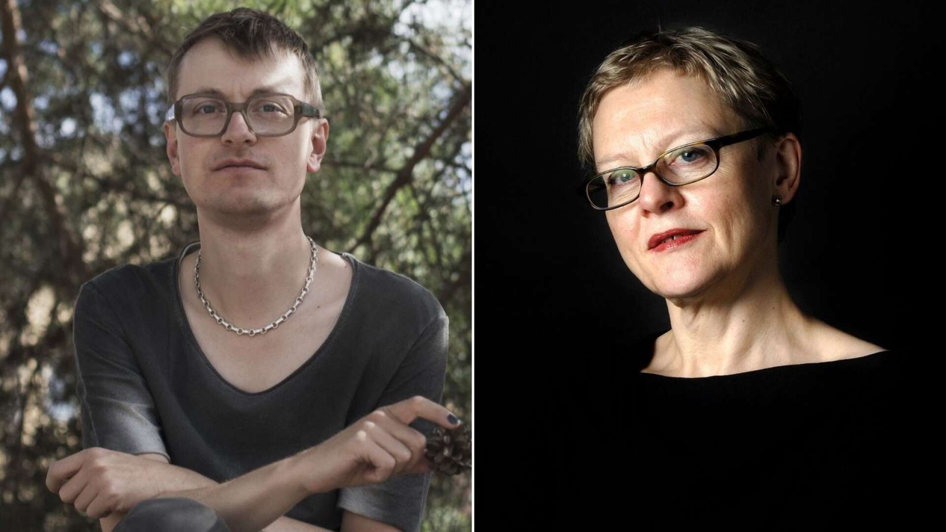 Poeterna Malte Persson och Eva Runefelt får Gustaf Frödingsällskapets lyrikpris för 2021 respektive 2020.