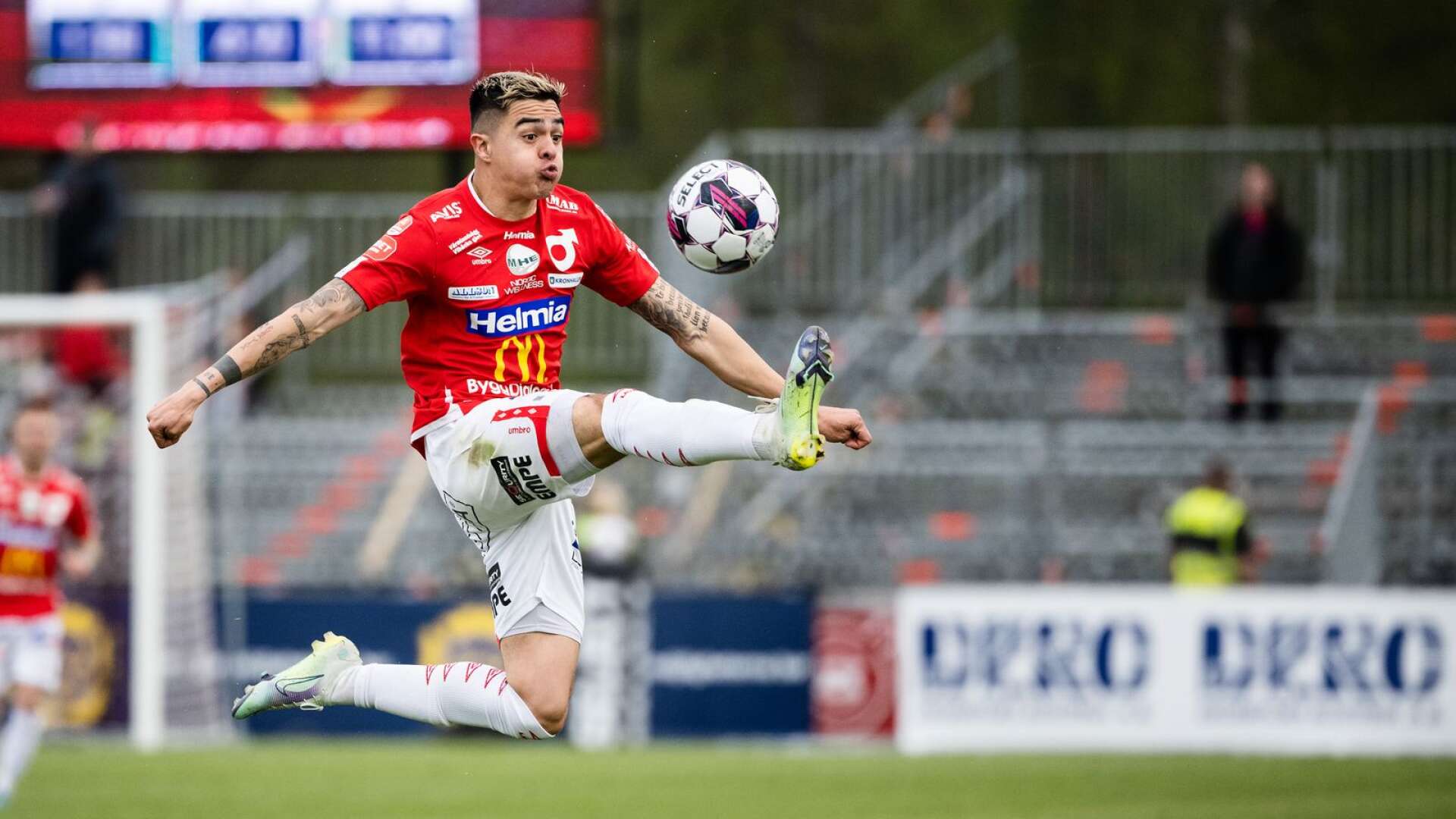 Degerfors Diego Campos låg bakom 1–0-målet i segern mot Helsingborg på Stora valla.