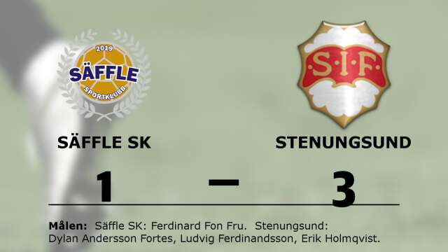 Säffle SK förlorade mot Stenungsund