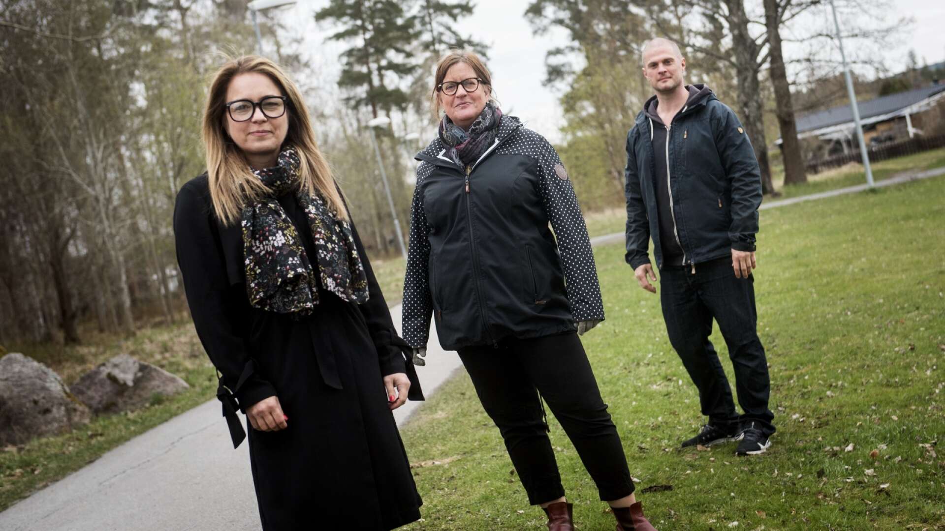 Ida Edström (S), Maria Nyberg (V) och Daniel Ekelund (MP).