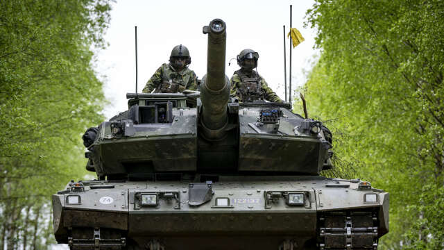 Sverige skickar stridsvagnar till Ukraina. Arkivbild.